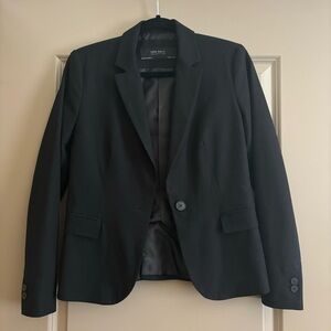 Zara Basic Collection Classic Black Blazer US 4/EUR 36